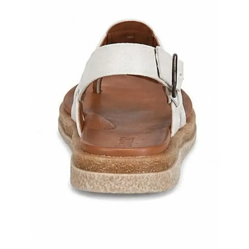 Born Cammie Women's Light Grey Suede Comfort Sandals Size 9 M Adjustable